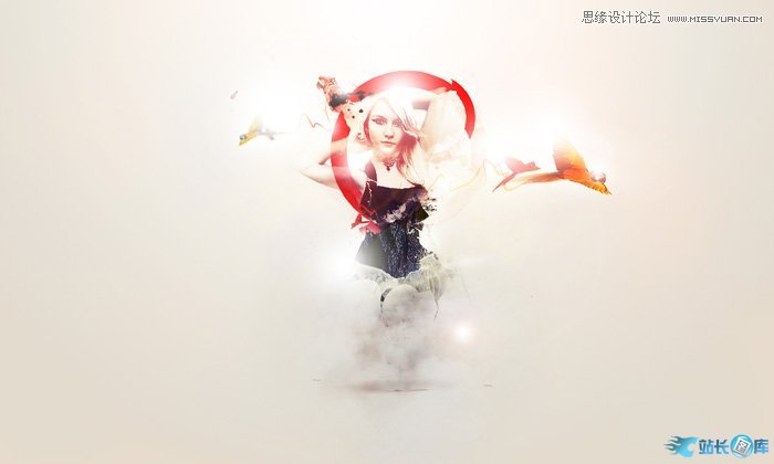 Photoshop合成抽象风格的人物插画教程,PS教程,汇云资源网