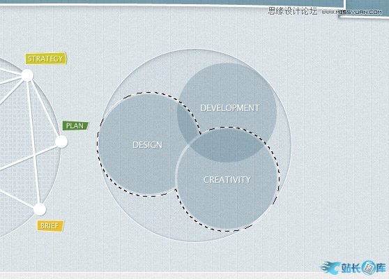 Photoshop设计简洁大方的网页界面,PS教程,汇云资源网
