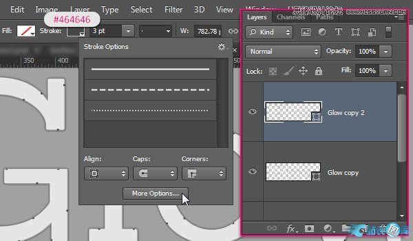 Photoshop绘制超酷的3D门牌艺术字教程,PS教程,汇云资源网